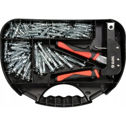 Пистолет для установки дюбелей Молли YATO +60 дюбелей YT-51451 фото 3
