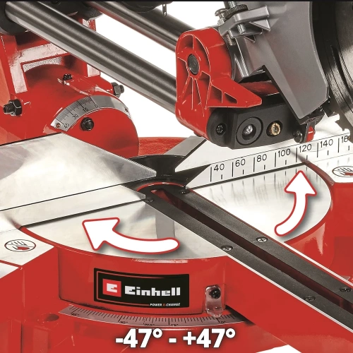 Торцовочная аккумуляторная пила с протяжкой Einhell PXC TE-SM 36/210 Li-Solo 4300880 фото 3