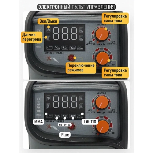 Сварочный полуавтомат инверторный PROCRAFT 3.8 кВт, 20-130А, MIG/MAG,MMA SPI-290 фото 5