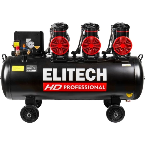 Безмасляный малошумный компрессор Elitech ACF 750-160S HD 206464 фото 4