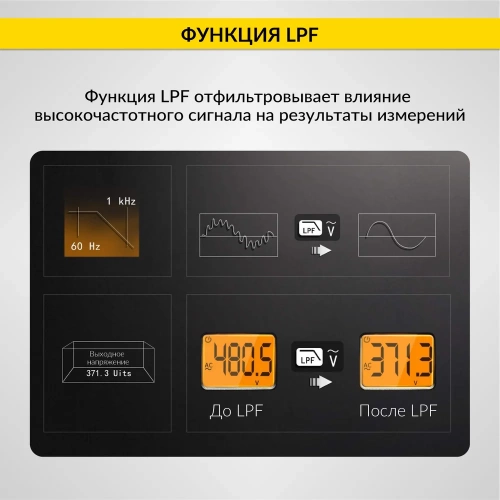 Токовые клещи переменного тока iCarTool 600 A c мультиметром, TRMS IC-M206B фото 8