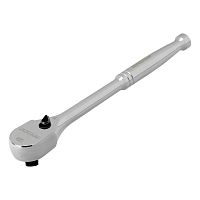 Ключ-трещотка 1/2", CrV, 120 зубьев, цельнометаллический, хром Gross