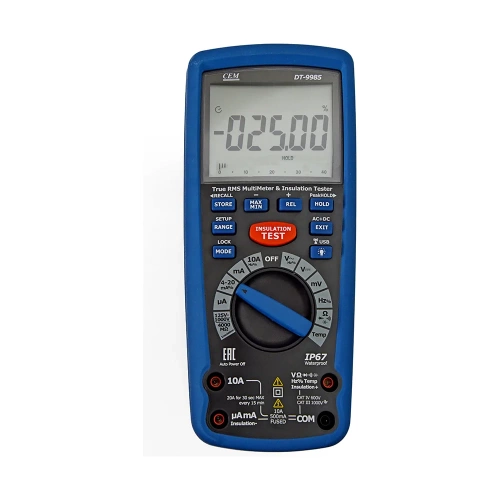Измеритель сопротивления изоляции с True RMS мультиметром СЕМ DT-9985 481127
