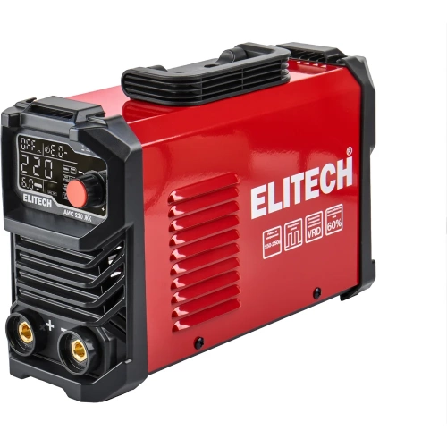 Сварочный инвертор Elitech ММА АИС 220 ЖК 204746