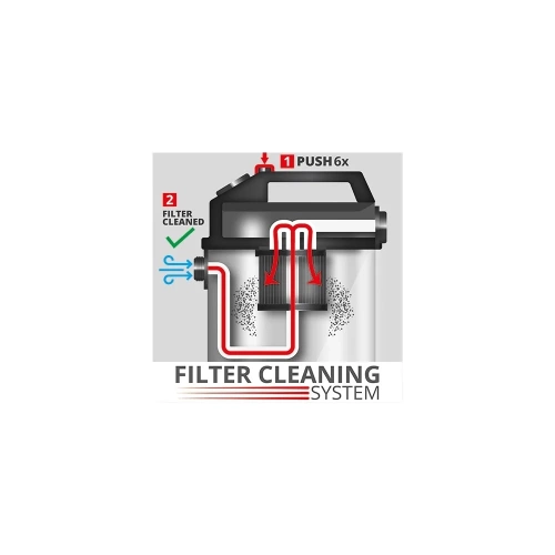 Строительный пылесос Einhell te-vc 2230 sacl,1400 Вт, 220 мбар, 30 л, очистка фильтра, розетка 2342465 фото 4