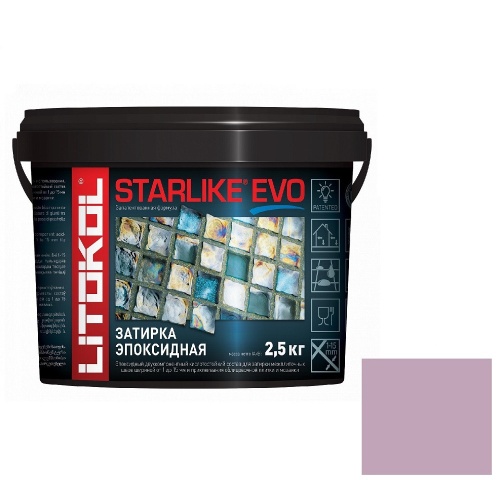 Затирка эпоксидная для швов Litokol Starlike Evo S.530 Viola Ametista 2,5 кг