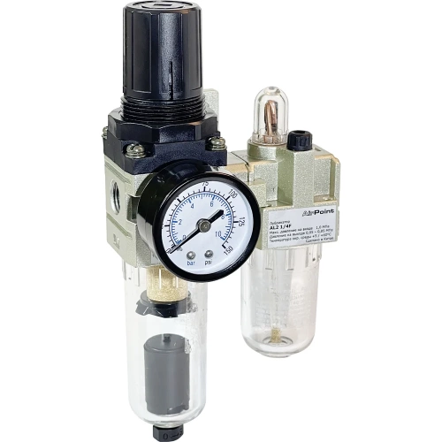 Блок подготовки воздуха AirPoint AFF2 1/4F FAD автом. клапан 4060.0002.0020