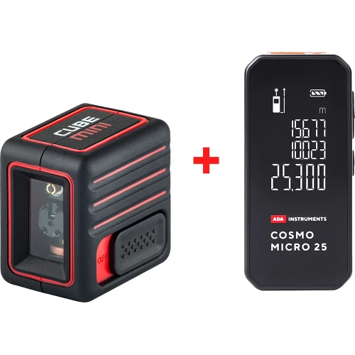 Комплект ADA: уровень Cube Mini Basic Edition + дальномер Cosmo Micro 25 А00690