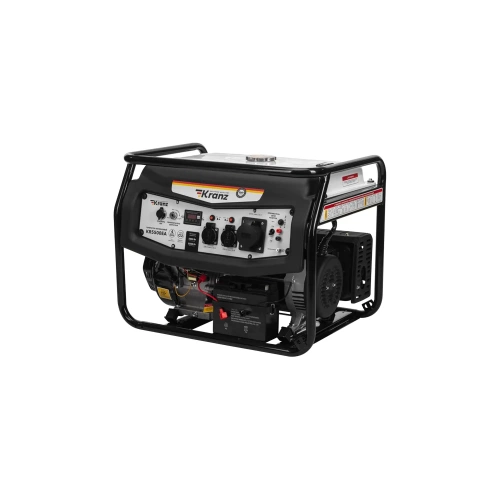 Бензиновый генератор KRANZ KR5500EA, 5,5 кВт, 230 В, 25 л, коннектор автоматики, электростартер KR-16-1135