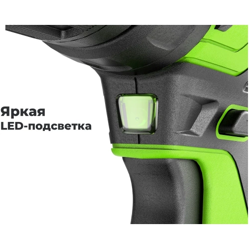 Бесщеточная дрель-шуруповерт GreenWorks GD24DD35, 24В, 29/35 Нм, 1x2Ач,ЗУ, 3704007VUA фото 7
