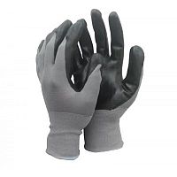 Перчатки с подкладкой черные/серые ЛЮКС