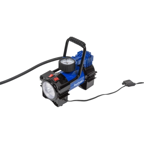 Поршневой компрессор 150PSI 35л/мин, 14А с фонарем и дефлятором, в кейсе 12V MEGAPOWER M-88012 фото 3