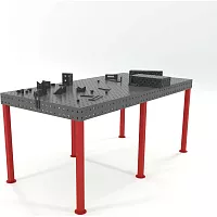 Сварочный стол Flamet с оснасткой, 1000x2000, Profi 10 мм ОBP-1000x2000-10