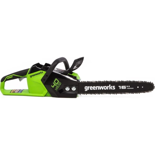Цепная пила аккумуляторная GreenWorks GD40CS18 40V, 40 см, бесщеточная, до 1.8 КВт, с 1хАКБ 2Ач c USB и ЗУ 2005807USB2 фото 4