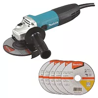 Угловая шлифовальная машина Makita ф125мм,720Вт,11000об\м, плавный пуск, антирестарт 1.4кг,кор. GA5030RX9