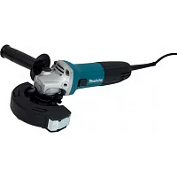Угловая шлифмашина Makita 125 мм, 720 Вт, 11000 об\мин, плавный пуск, антирестарт, коробка GA5030RX8 (Makita GA5030R+Диск B-45808, 5 шт)