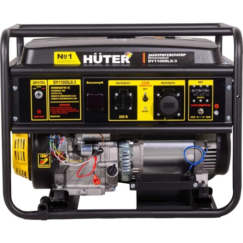 Электрогенератор Huter DY11000LX-3-электростартер 380В 64/1/73 фото 5