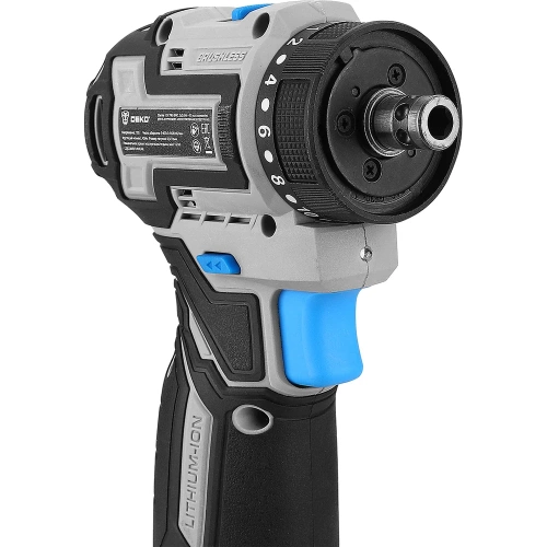 Дрель-шуруповерт аккумуляторная бесщеточная компактная DEKO Loner 12V PRO в кейсе со съёмным патроном, 12В, 2x3.0Ач 085-1122 фото 10