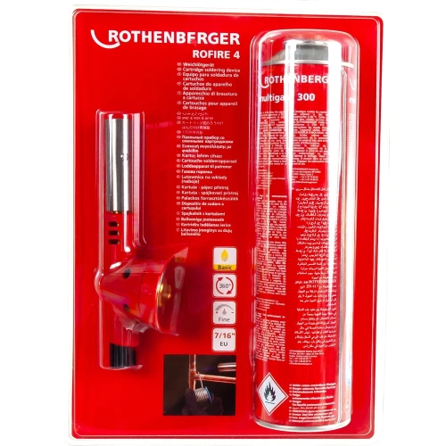 Набор: горелка с баллоном ROTHENBERGER ROFIRE 4 Set m. Multigas 300 7/16"EU 1000002359 фото 5