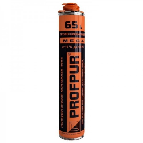 Пена монтажная пистолетная PROFPUR mega 870 мл.