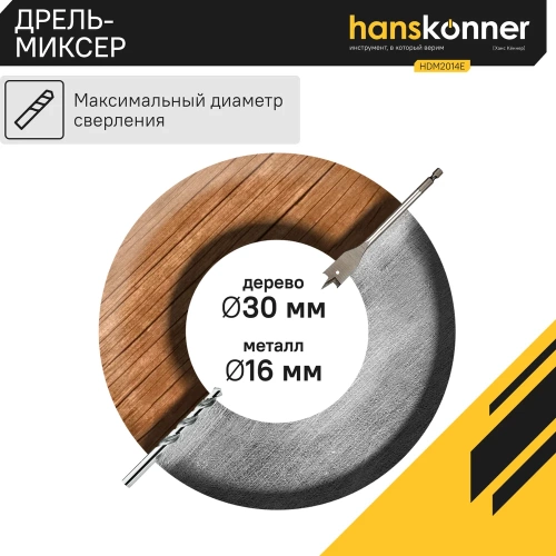 Дрель-миксер Hanskonner HDM2014E фото 6