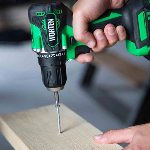 Дрель-шуруповерт бесщеточная WORTEN 2x4.0Ач, 21В IM КА-90000575 фото 7