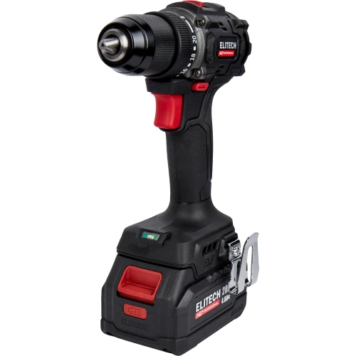 Аккумуляторная дрель Elitech CD 20SL2 (20В, 2х4Ач, 60Нм, BL) HD 205718 фото 3