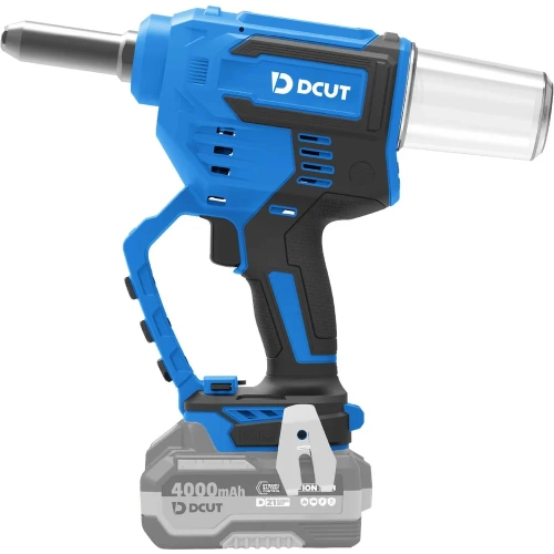 Заклёпочник аккумуляторный DCUT DCZ02821, усилие 20000Н, ход 28мм, заклёпка 4,0-6,4мм, коробка, б\акк и з\у, сервис 1года DCZ02821-SP1