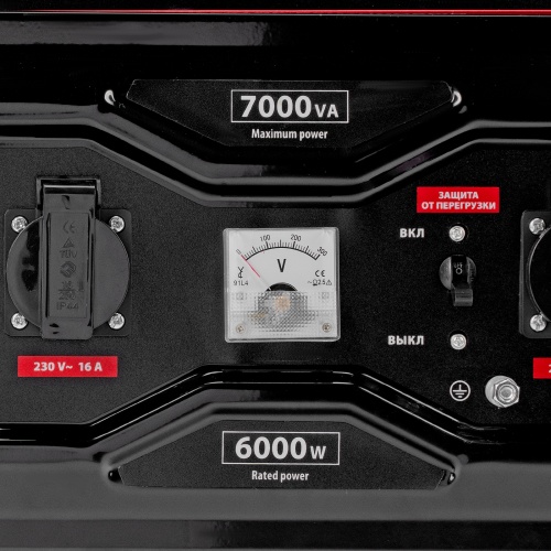 Генератор бензиновый RS-9000, 7 кВт, 230В, ручной стартер MTX фото 13