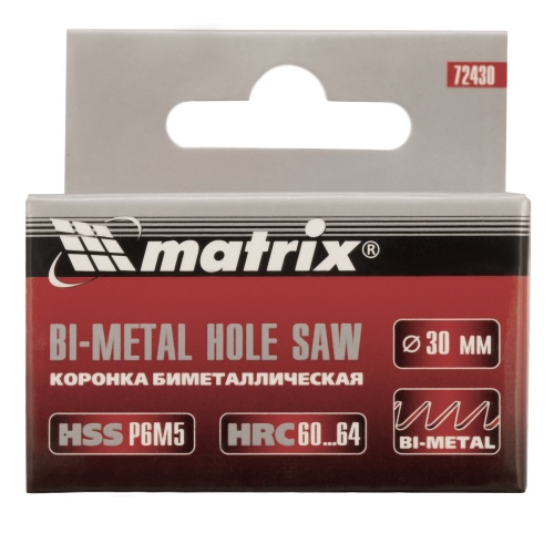 Коронка Bimetal, 30 мм Matrix фото 7