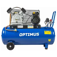Поршневой компрессор Optimus 420 л/мин, 2.2 кВт, 220 В, ресивер 100 л hd OPT-301042