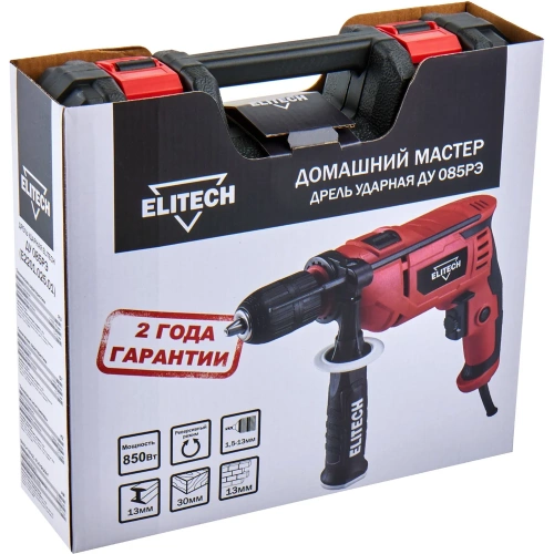 Ударная дрель Elitech ДУ 085РЭ (850Вт, БЗП 13мм) ДМ 204025 фото 10