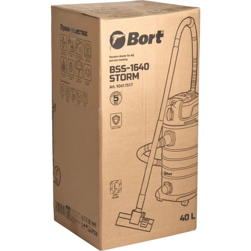 Пылесос для сухой и влажной уборки BORT BSS-1640-STORM 93417517 фото 7