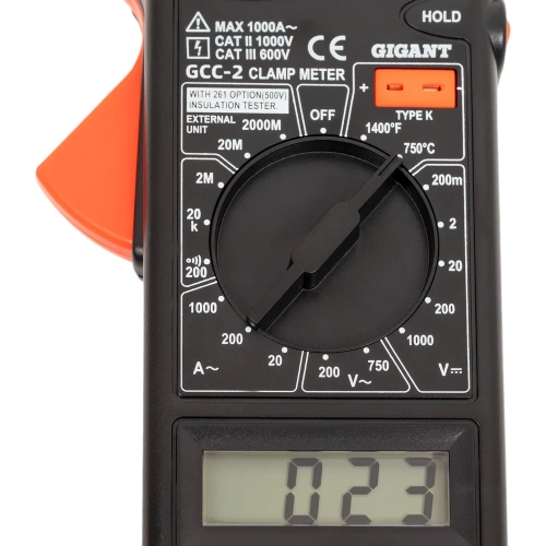 Токовые цифровые клещи Gigant GCC-2 фото 4