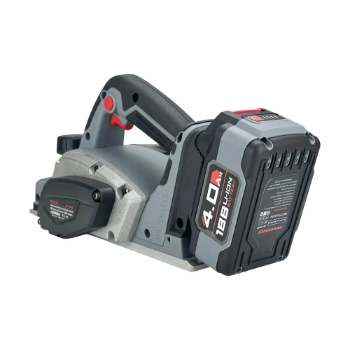 Аккумуляторный бесщеточный рубанок Profipower MDKP-18V (Li-ion-1шт, 4.0Ач, З/У, в коробке) E0152 фото 8