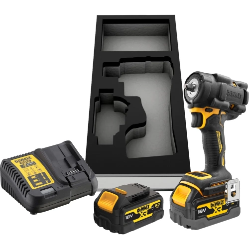 Аккумуляторный гайковерт Dewalt DCF923P2G, 18 В, 610 Нм, 3550 уд/мин, с 2 АКБ 5 Ач и ЗУ, в чехле DCF923P2G-QW