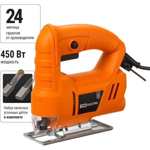 Электрический лобзик TDM ELECTRIC ЛЭ-450/55, мощность 450 Вт, пропил 55 мм, 3000 ход/мин, шнур 3 м, "Гранит" SQ1089-0101 фото 3