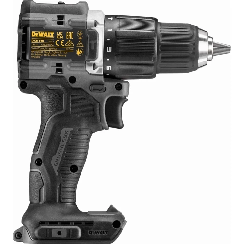 Ударная дрель-шуруповерт Dewalt DCD100M2T, 18 В, 1650 об/мин, 28050 уд/мин, с 2 АКБ 4 Ач и ЗУ, в кейсе TSTAK DCD100M2T-QW фото 5