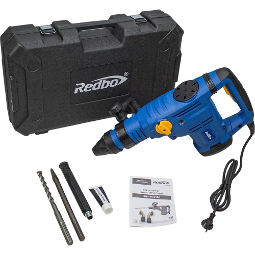 Перфоратор электрический Redbo RHD-50/2100, SDS-мах, 2100Вт; 25Дж; 50мм бур; 150мм коронка, кейс 39833 фото 9