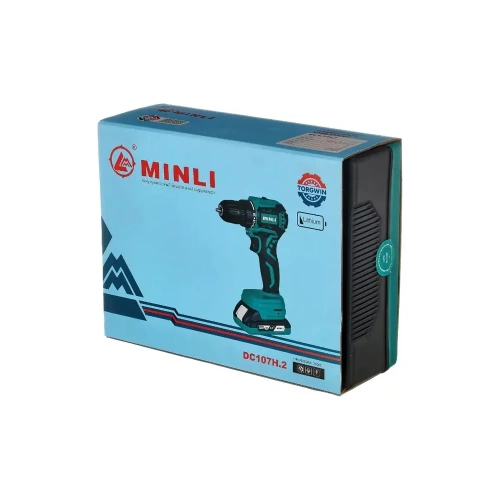Бесщеточная аккумуляторная ударная дрель-шуруповерт MINLI 10мм. 40N.m Li-ion 18Vx2 / A DC107H.2 фото 11