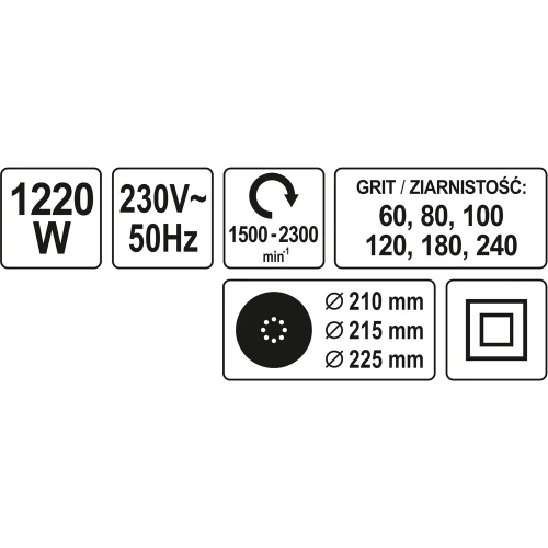 Шлифмашина для стен и потолков YATO 225 мм YT-82340 фото 7