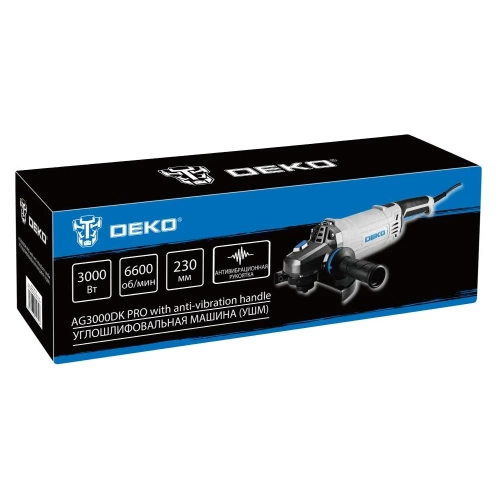 Углошлифовальная машина DEKO (УШМ) AG3000DK PRO, 230 мм, 3000 Вт 083-1032 фото 5
