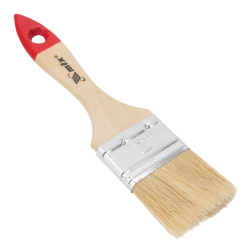 Кисть плоская "Стандарт" 2" (50 мм) натуральная щетина, деревянная ручка MTX Кисть плоская "Стандарт" 2" (50 мм) натуральная щетина, деревянная ручка MTX