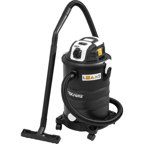 Строительный пылесос KRANZ KR30 1400Вт 30л 4м KR-16-1117
