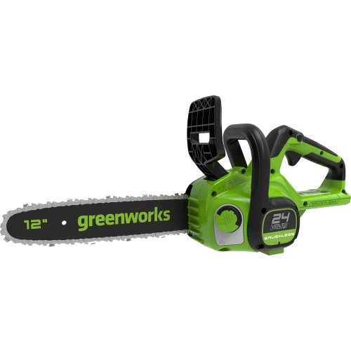 Цепная пила аккумуляторная GreenWorks GD24CS30, 24V, 30см, бесщеточная, c 1хАКБ 2 Ач c USB и ЗУ 2007007USB2 фото 4