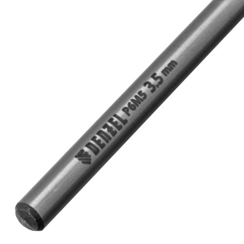 Сверло спиральное по металлу 3,5 x 70мм, Р6М5, Golden Tip, многогранная заточка, 2шт. Denzel фото 4