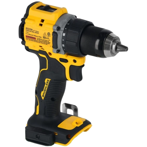 Аккумуляторная дрель-шуруповерт DEWALT DCD794P2T, 18В, 1650 об/мин, с 2 АКБ 5 Ач и ЗУ, в кейсе TSTAK DCD794P2T-QW фото 6