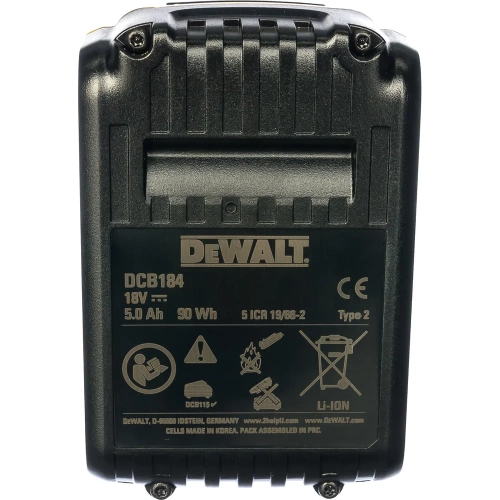 Аккумулятор (18 В; 5.0 А*ч; Li-Ion) DEWALT DCB 184 фото 6