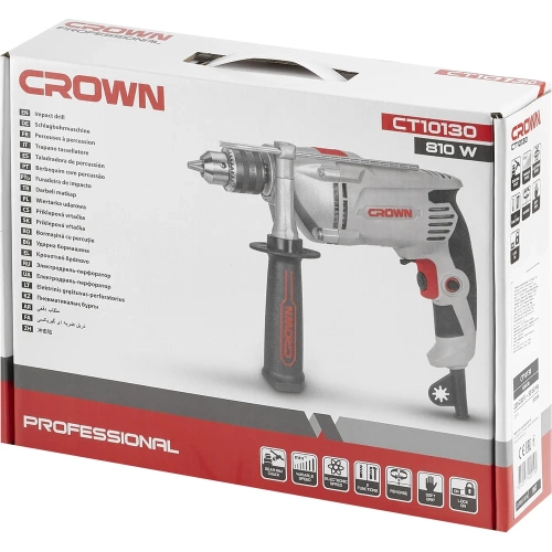 Ударная дрель CROWN CT10130 фото 10