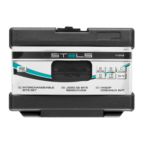 Набор бит HEX, Torx , SPLine, хвостовик-шестигранник 1/2, CrV, 42 шт. Stels фото 14